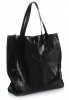 Bőr táska shopper bag Vera Pelle fekete 205454